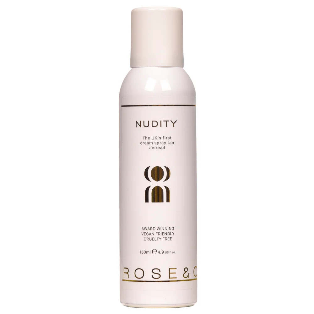 Rose & Caramel Tan Nudity Clear & Golden Tanning Aerosol 150ml Image 1