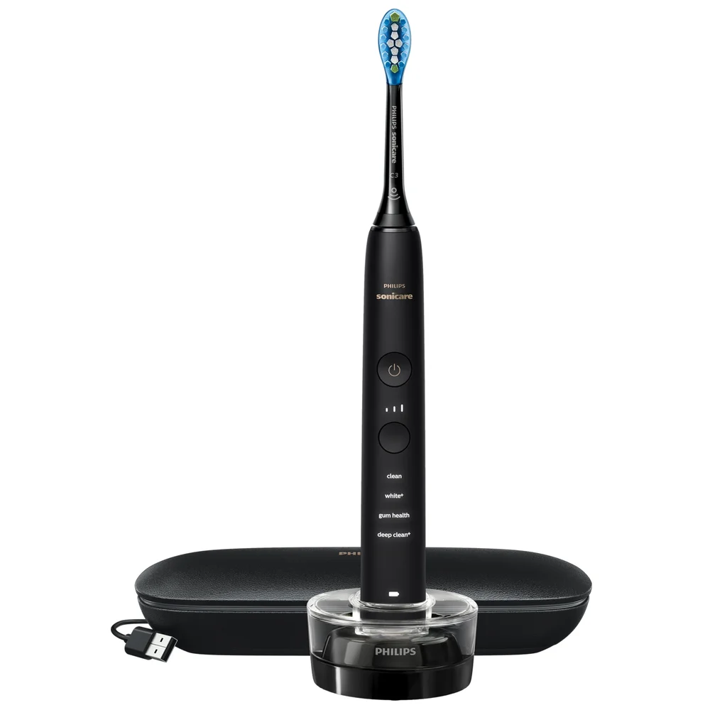 Philips Electric Toothbrushes DiamondClean 9000 Sonic Black Electric Toothbrush with App HX9911/39 Image 1