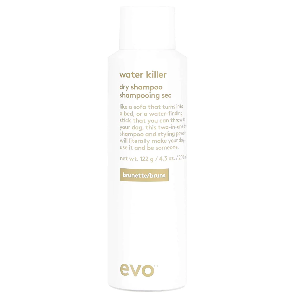 evo Hair Style Water Killer Dry Shampoo Brunette 200ml Image 1