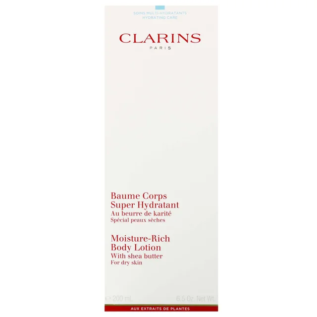Clarins Moisture-Rich Body Lotion with Shea Butter for Dry Skin 200ml / 6.5 oz.