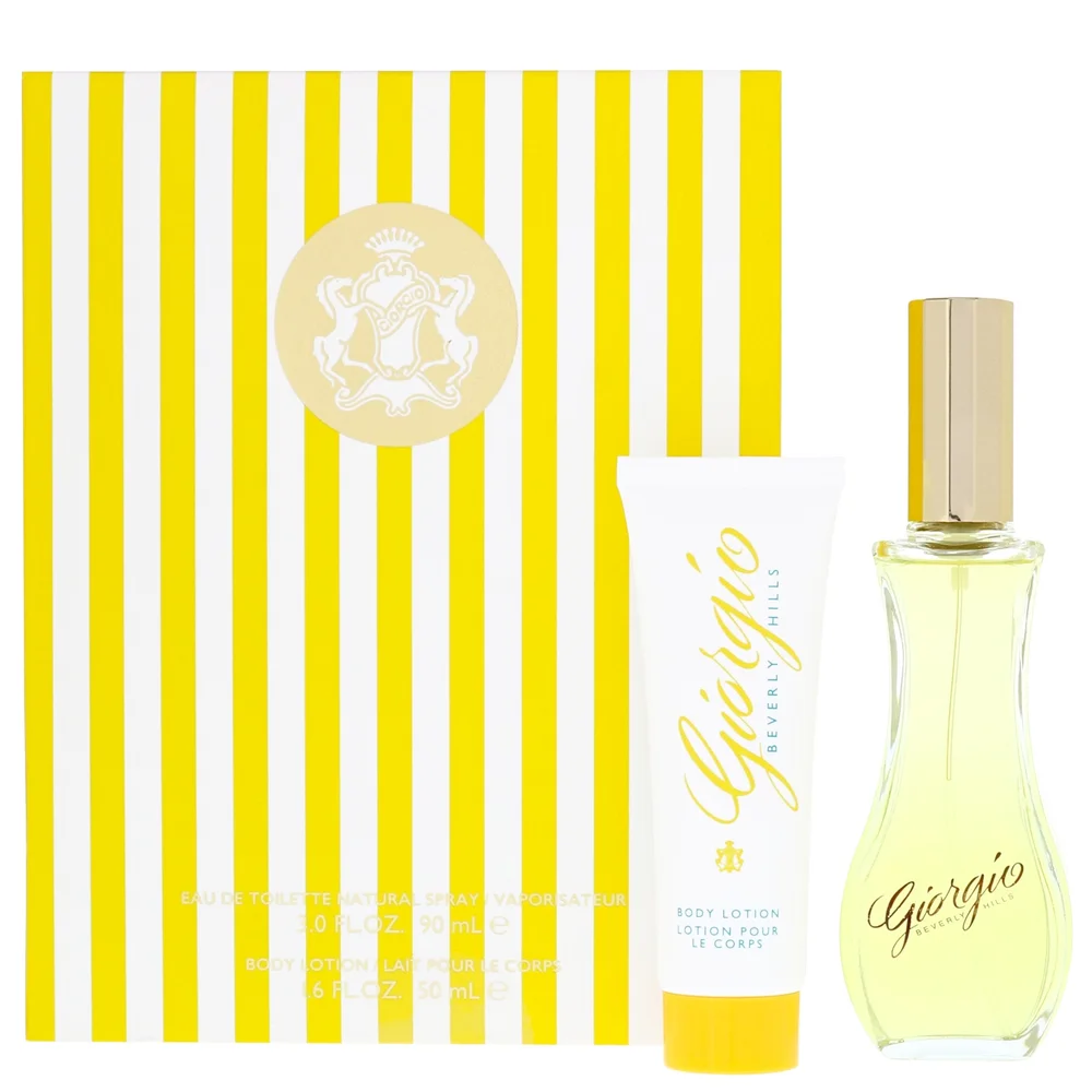 Giorgio Beverly Hills Giorgio Yellow Eau de Toilette Spray 90ml Gift Set Image 1