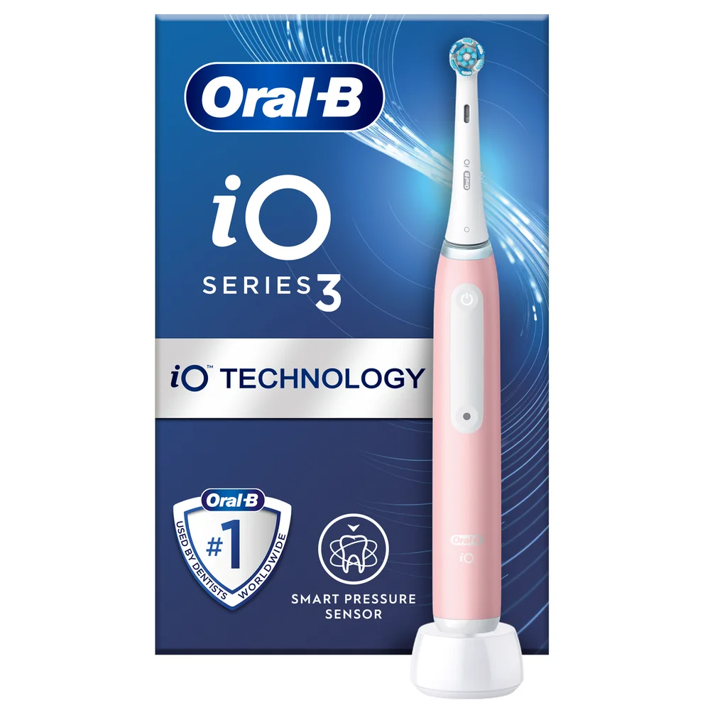 Oral-B iO 3 Pink Electric Toothbrush Image 1