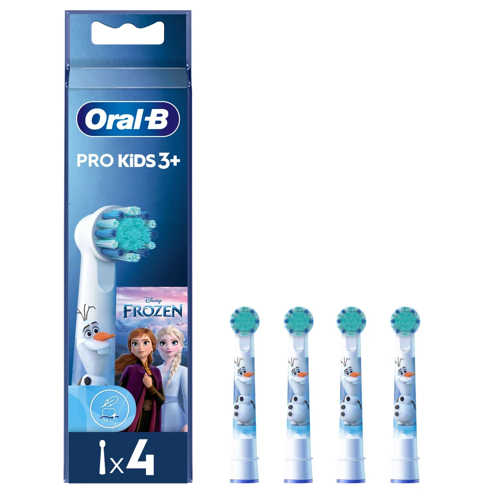 Oral-B Pro Kids Toothbrush Heads Featuring Disney Frozen 4 Pack Image 1