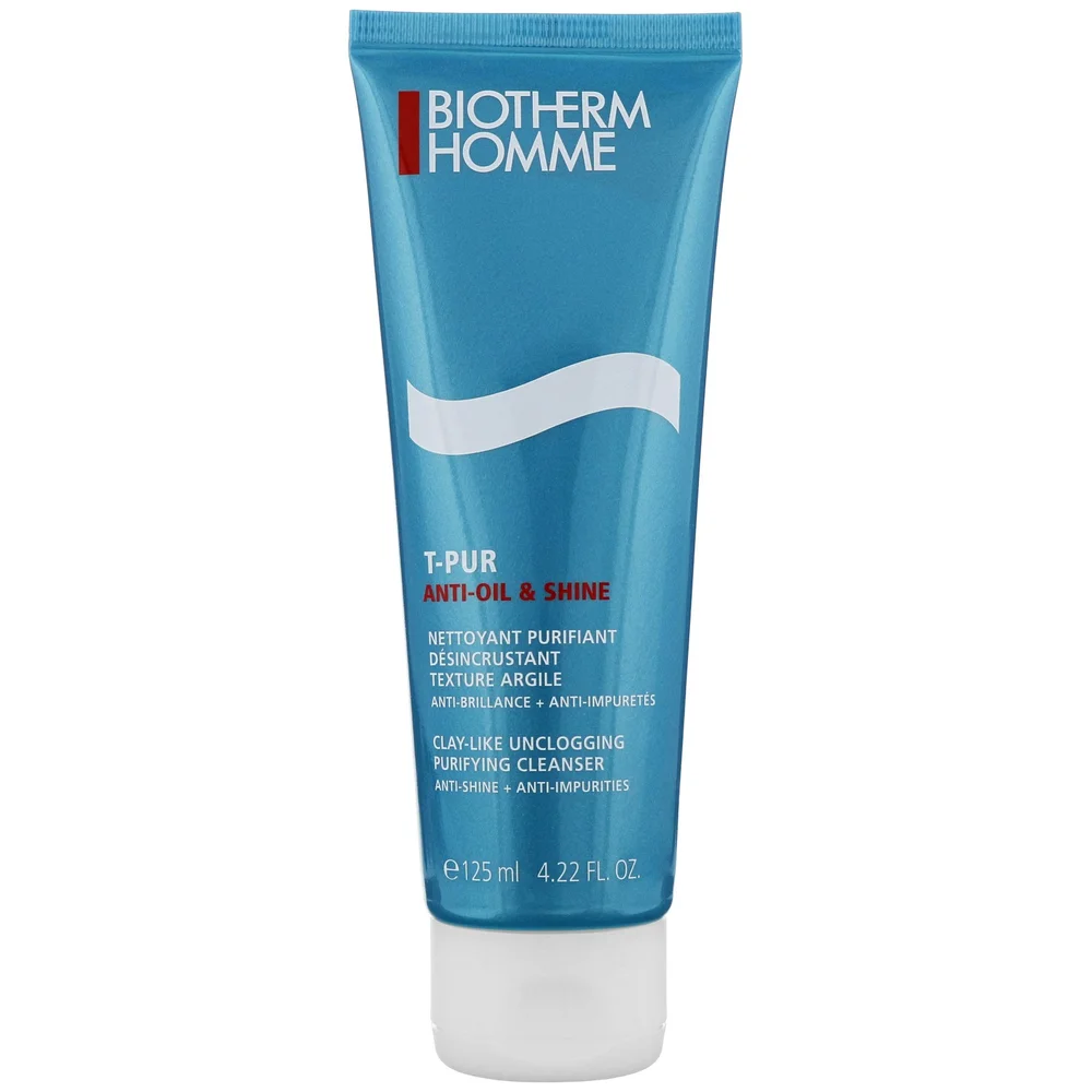 Biotherm Homme T-Pur Anti-Oil & Shine Purifying Cleanser 125ml Image 1