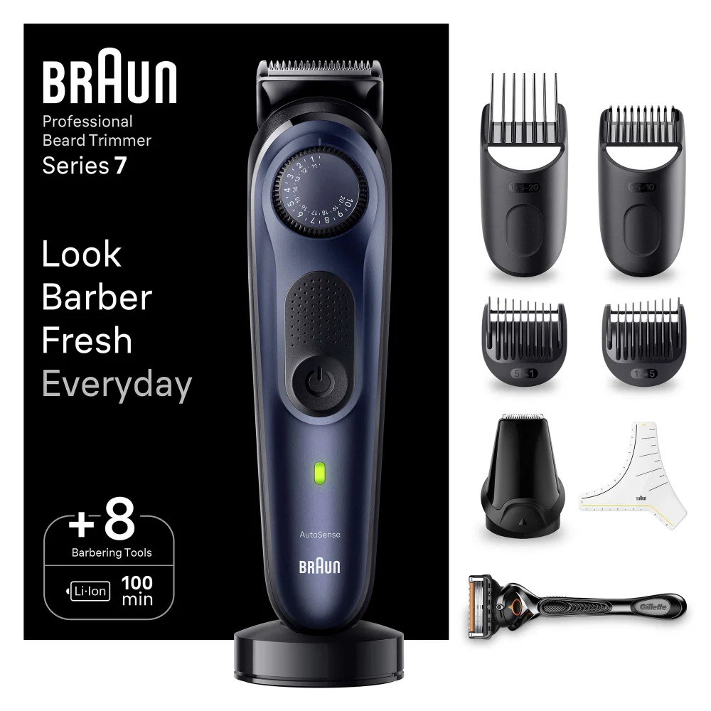 Braun Series Shavers Series 7 BT7421 Beard Trimmer With Barber Tools Image 1