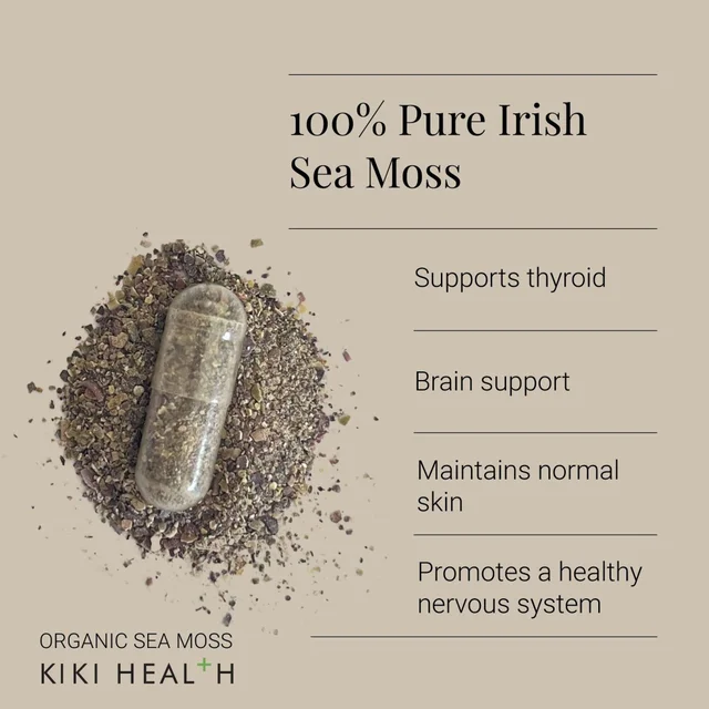 KIKI Health Immune Health Organic Irish Sea Moss 90 Vegicaps