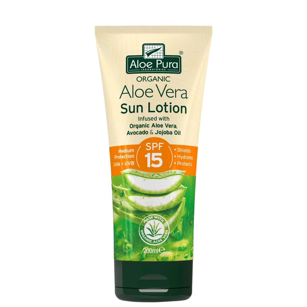 Aloe Pura Aloe Vera Sun Lotion SPF15 200ml Image 1