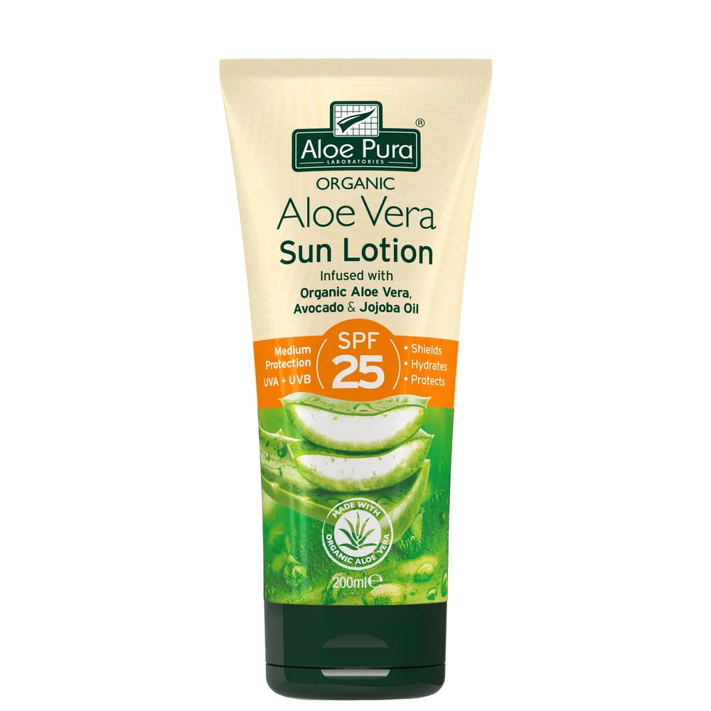 Aloe Pura Aloe Vera Sun Lotion SPF25 200ml Image 1
