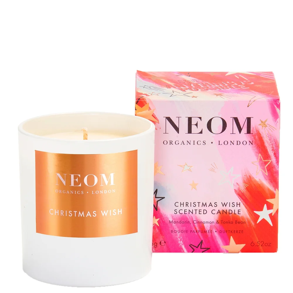 Neom Wellbeing London Scent To De-Stress Christmas Wish 1 Wick Candle 185g Image 1