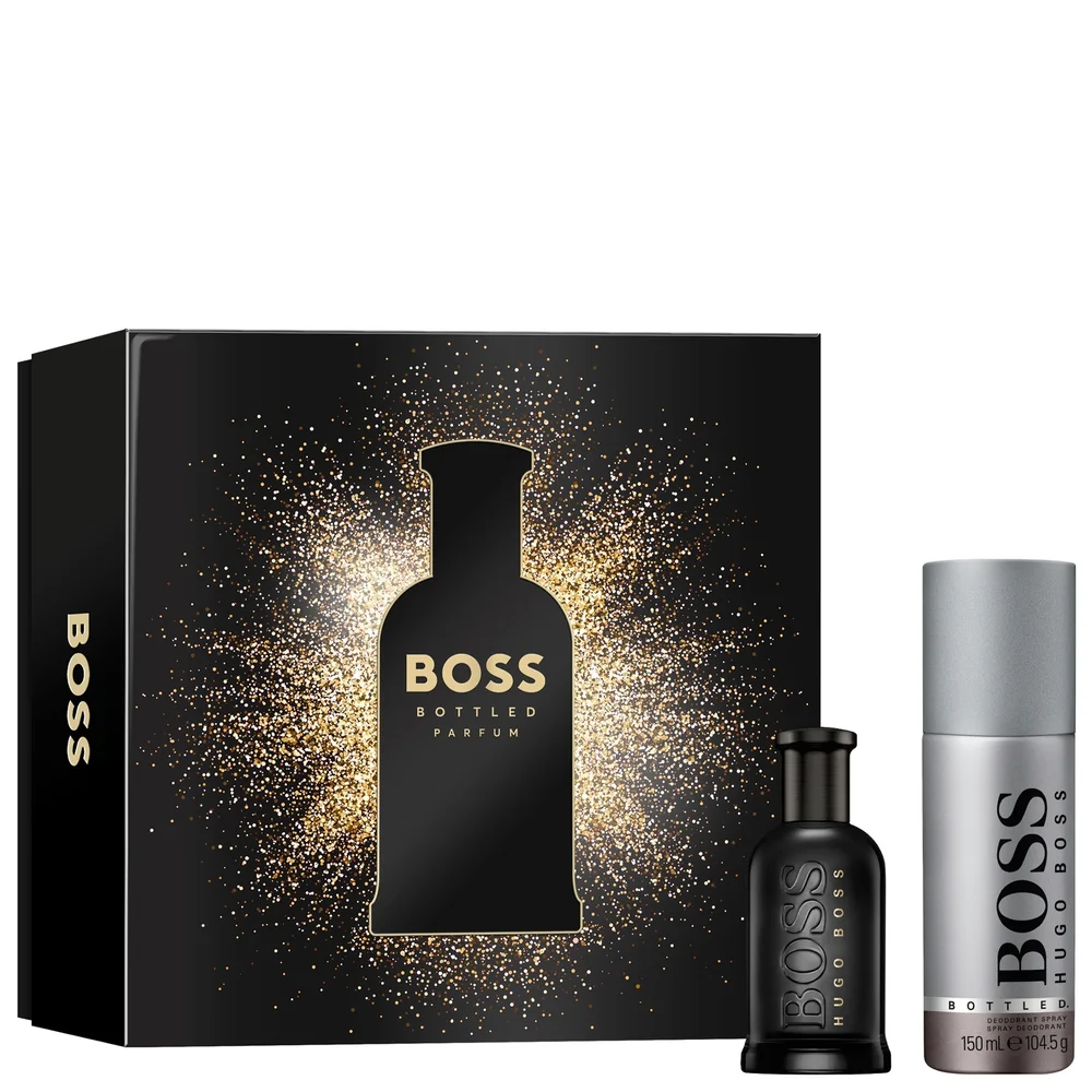 HUGO BOSS Christmas 2023 BOSS Bottled For Him Parfum Spray 50ml Gift Set Image 1