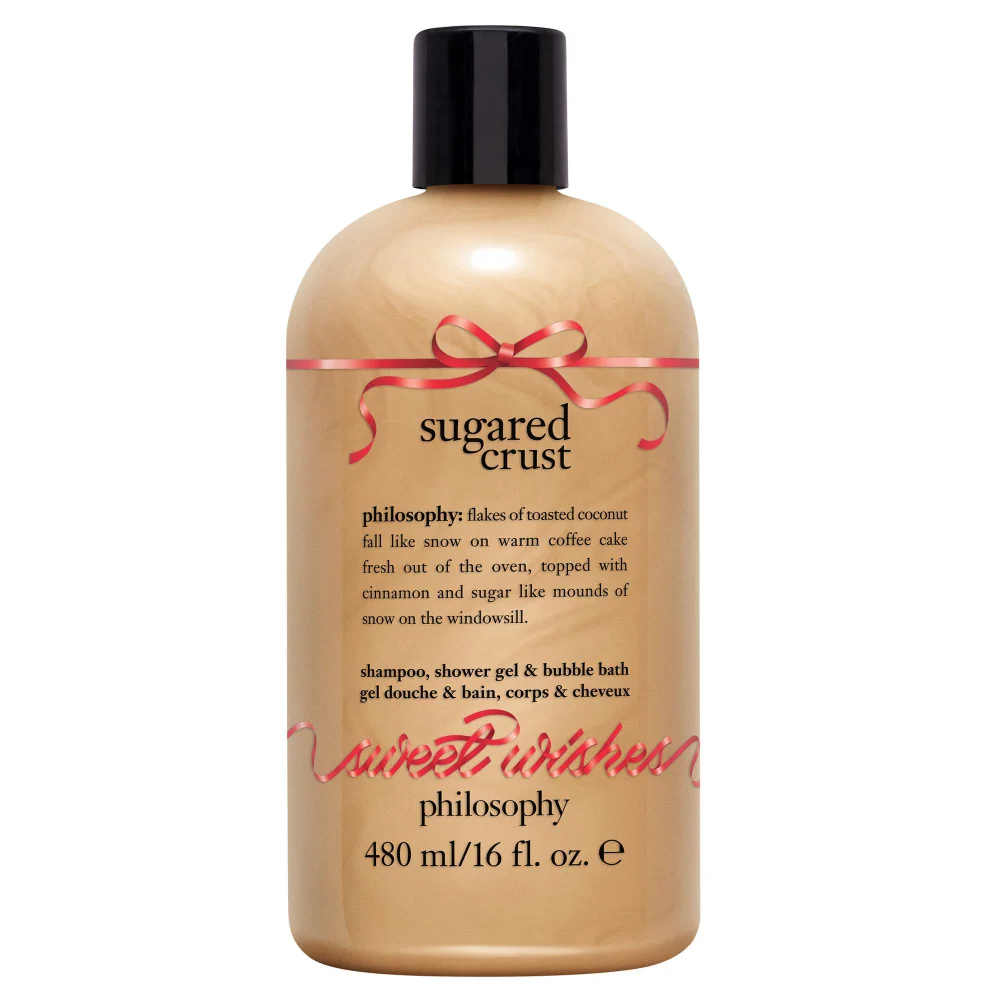 philosophy Christmas 2023 Sugared Crust Shower Gel & Bubble Bath 480ml Image 1