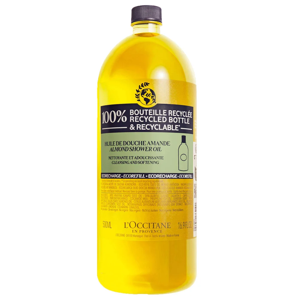 L'OCCITANE Almond Eco Refill Shower Oil 500ml Image 1
