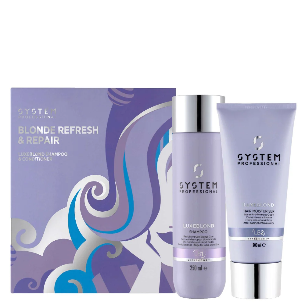 System Professional Gift Set LuxeBlond Refresh & Repair Toning Hair Gift Set (Worth £59.25) Image 1