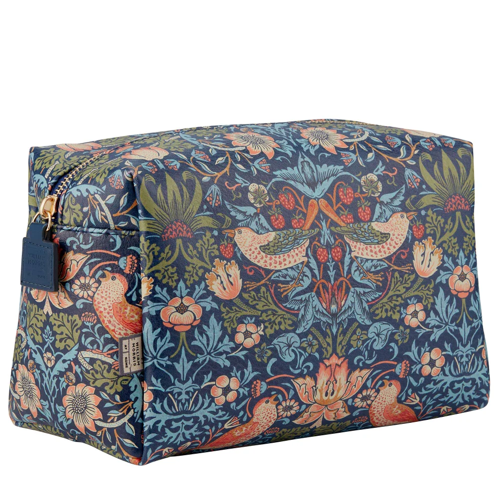 William Morris At Home Gifts & Sets Strawberry Thief Large Wash Bag Blue Image 1