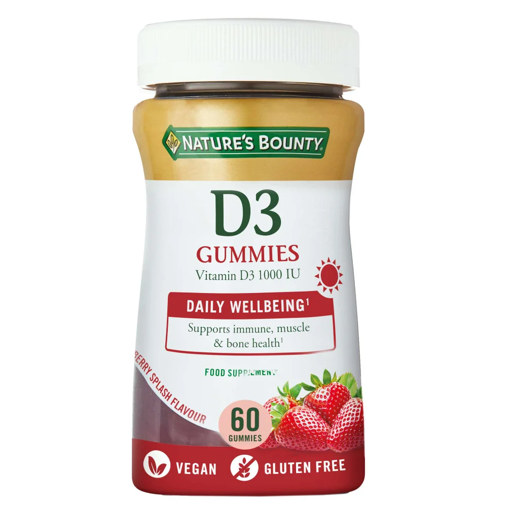 Nature's Bounty Gummies Vitamin D3 Gummies x 60 Image 1