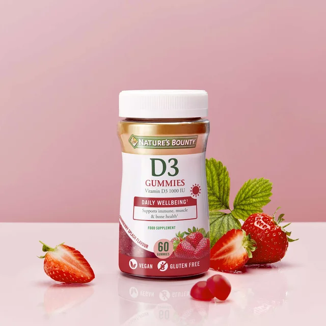 Nature's Bounty Gummies Vitamin D3 Gummies x 60