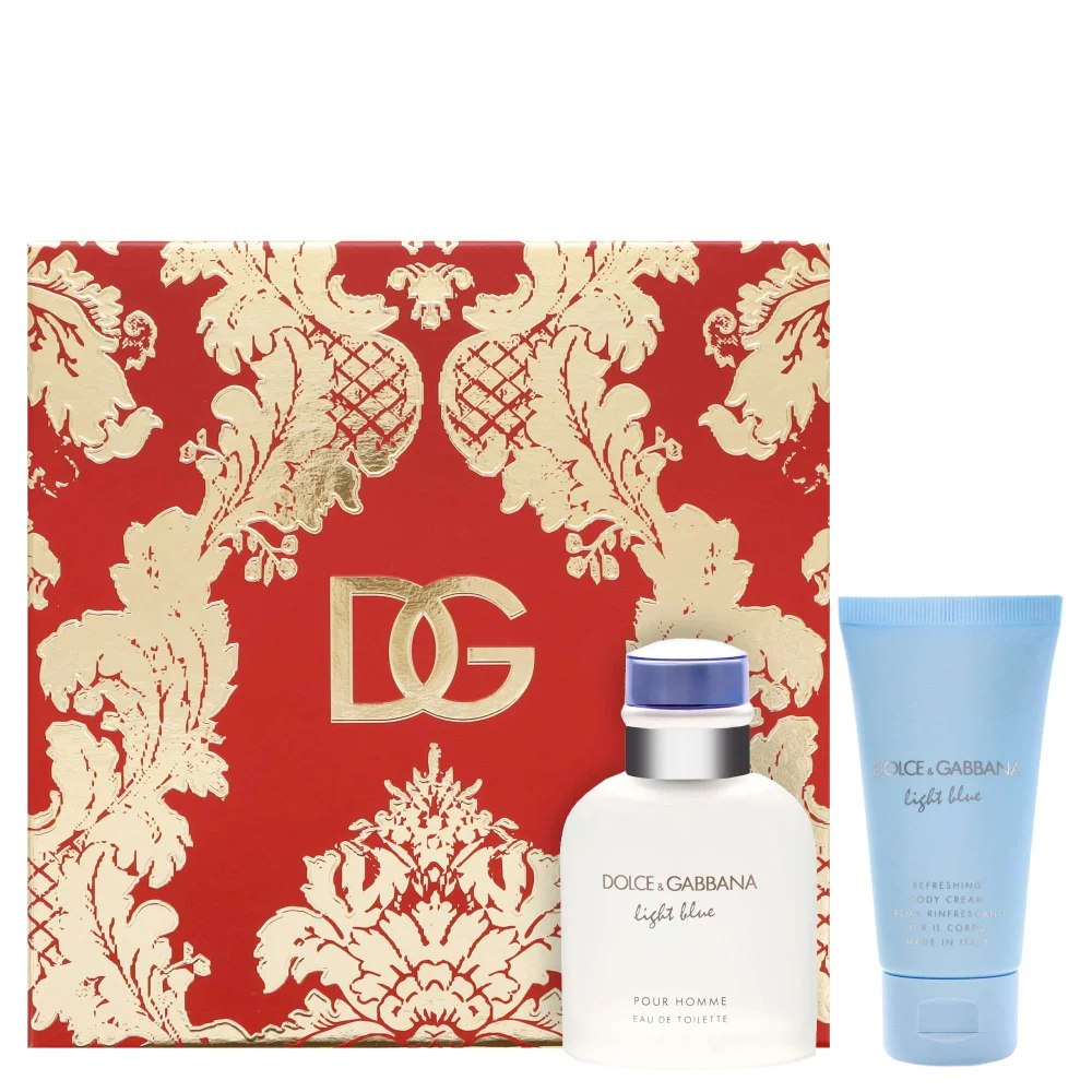 Dolce&Gabbana Light Blue Pour Homme Eau de Toilette Spray 75ml Gift Set Image 1