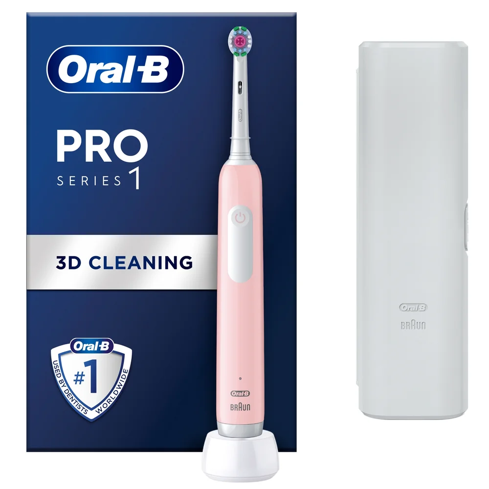 Oral-B Pro 1 Pink Electric Toothbrush Image 1