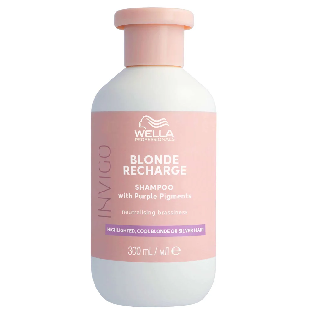 Wella Invigo Blonde Recharge Colour Refreshing Shampoo Cool Blonde 300ml Image 1