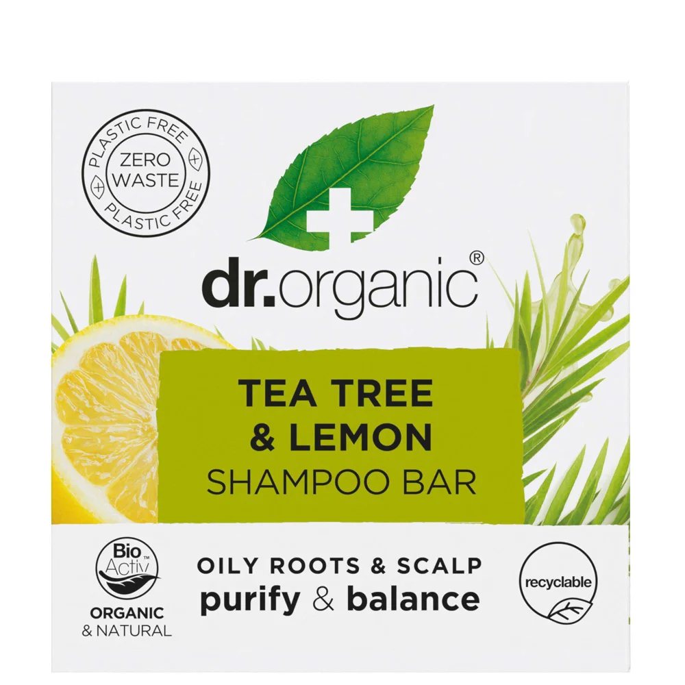 dr.organic Tea Tree & Lemon Shampoo Bar 75g Image 1