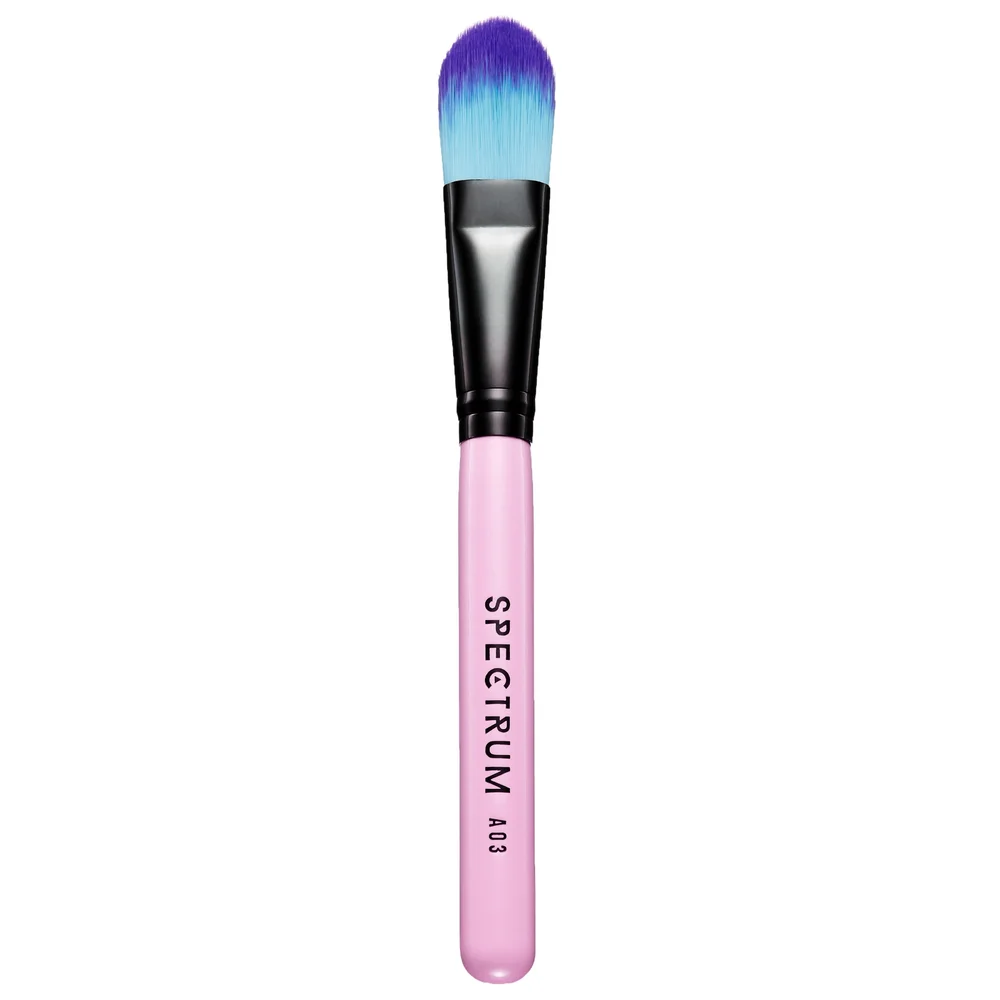 Spectrum Single Brushes Millennial Pink A03 Oval Foundation Brush Image 1