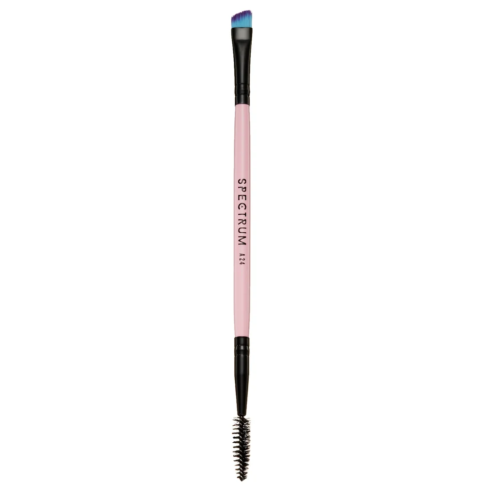 Spectrum Single Brushes Millennial Pink A24 Pink Double Ended Brow Styler Brush Image 1
