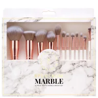 Spectrum Everyday Sets White Marbleous 12 Piece Makeup Brush Set