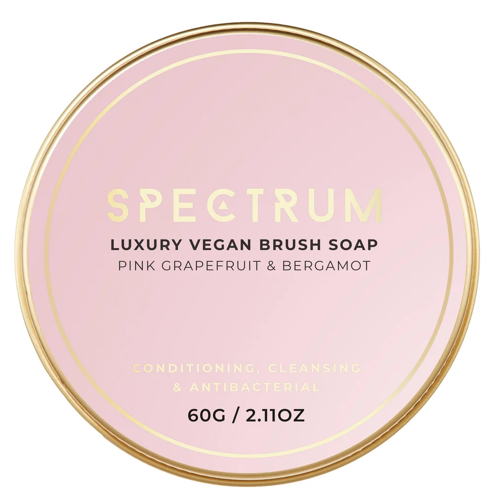 Spectrum Cleaning Pink Grapefruit & Bergamot Vegan Brush Soap Image 1