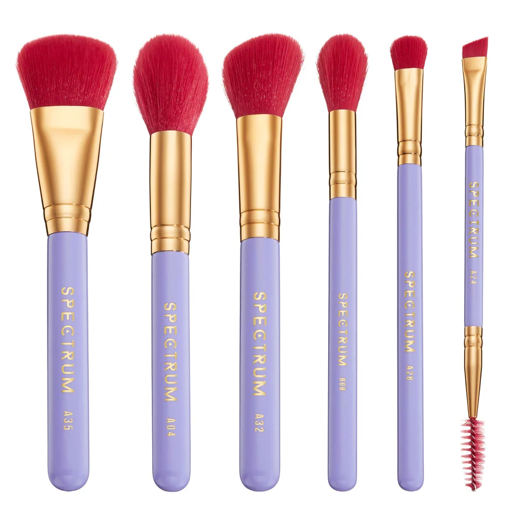Spectrum Travel Books Los Angeles 6 Piece Makeup Brush Set Image 1