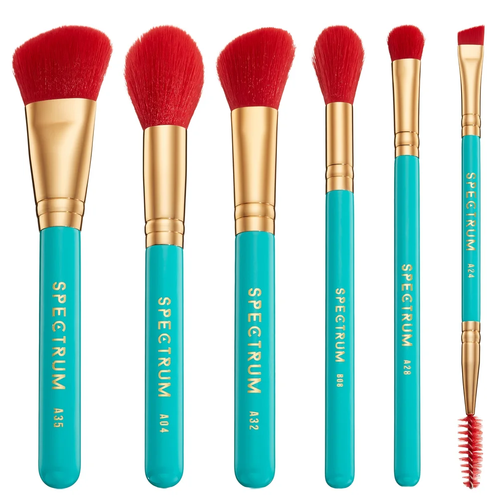 Spectrum Travel Books Cannes 6 Piece Makeup Brush Set Image 1