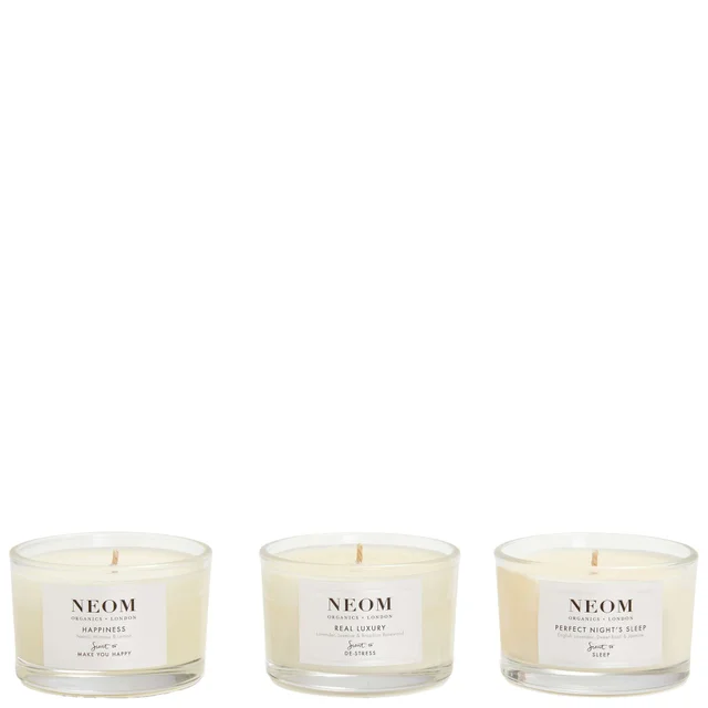 Neom Wellbeing London Wellbeing Wishes Candle Trio Gift Set