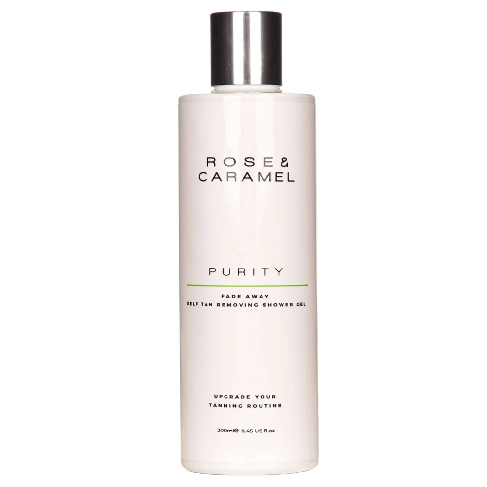 Rose & Caramel Purity Fade Away Tan Removing Shower Gel 200ml Image 1