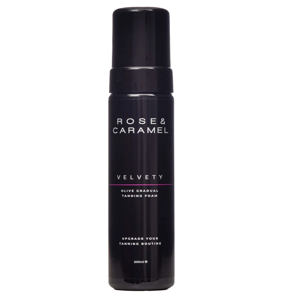 Rose & Caramel Tan Velvety Dark Olive Self Tanning Mousse Gradual 200ml Image 1