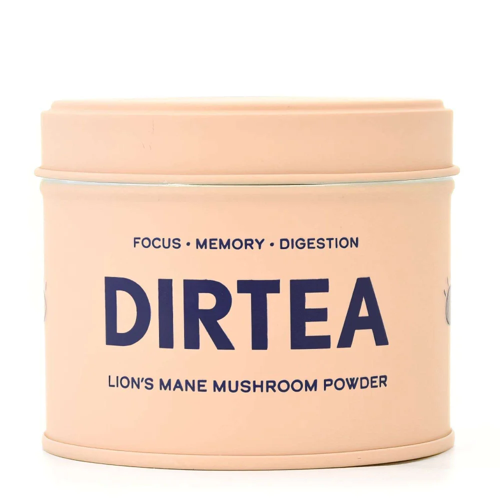 Dirtea Pure Powders Focus: Lion's Mane Mushroom Extract Powder 60g Image 1