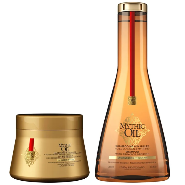 L'Oréal Professionnel Duo: Mythic Oil Shampoo 250ml & Oil Rich Masque 200ml