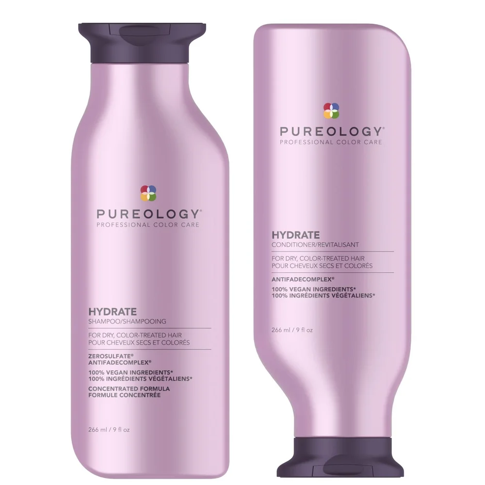 Pureology Bundles Duo: Hydrate Shampoo 266ml & Conditioner 266ml Image 1