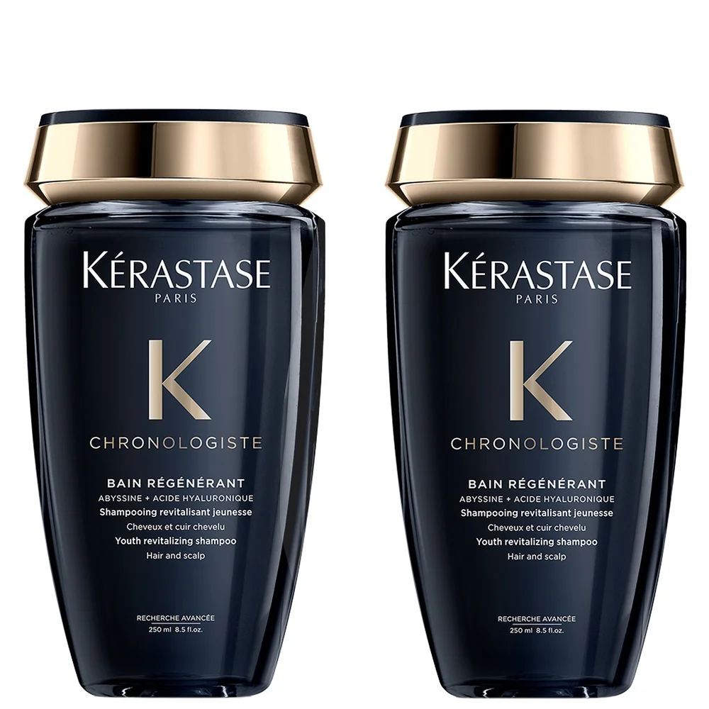 Kérastase Duo: Chronologiste Bain Régénérant: Youth Revitalising Shampoo 2 x 250ml Image 1