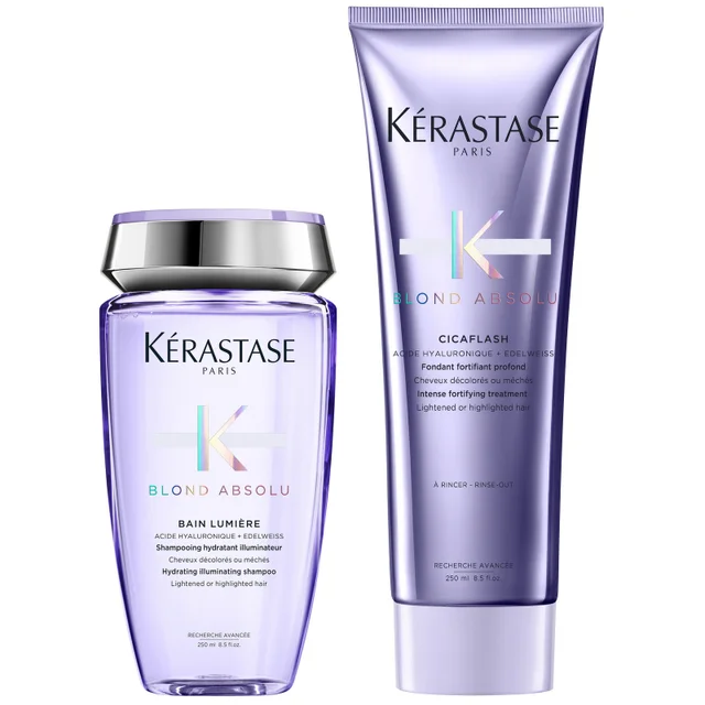 Kérastase Duo: Blond Absolu Bain Lumiére Shampoo 250ml & Cicaflash Conditioner 250ml