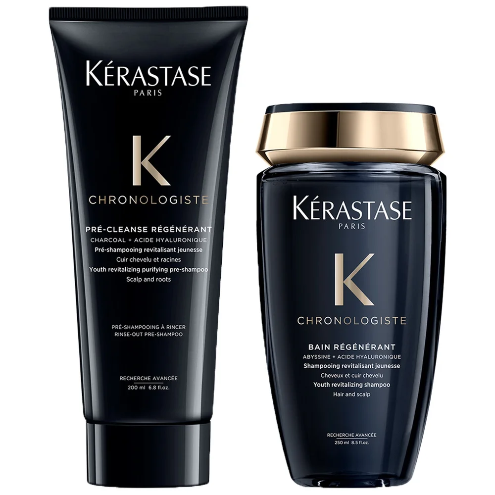 Kérastase Duo: Chronologiste Bain Régénérant Shampoo 250ml & Pre-Cleanse Régénérant 200ml Image 1