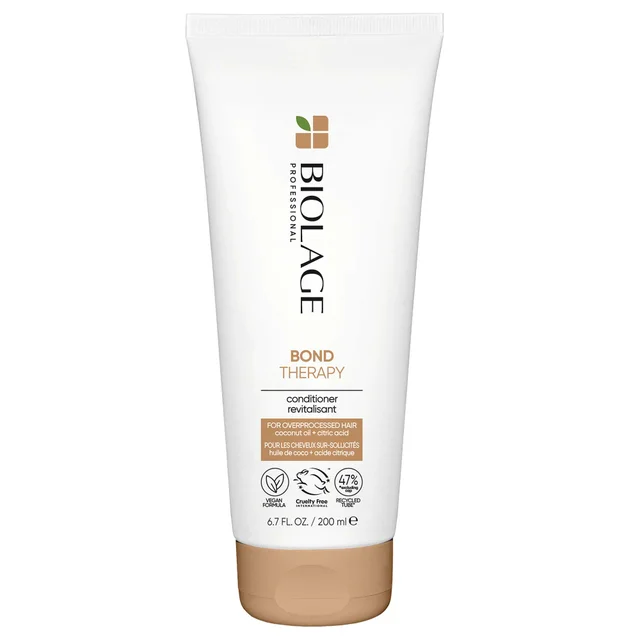 Biolage Bond Therapy Conditioner Infused with Citric Acid and Coconut Oil for Over-Processed Damaged Hair 200ml
