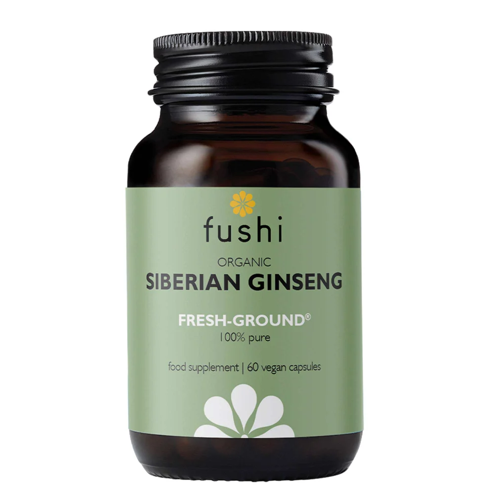 Fushi Single Herb Supplements Organic Siberian Ginseng x 60 Capsules Image 1