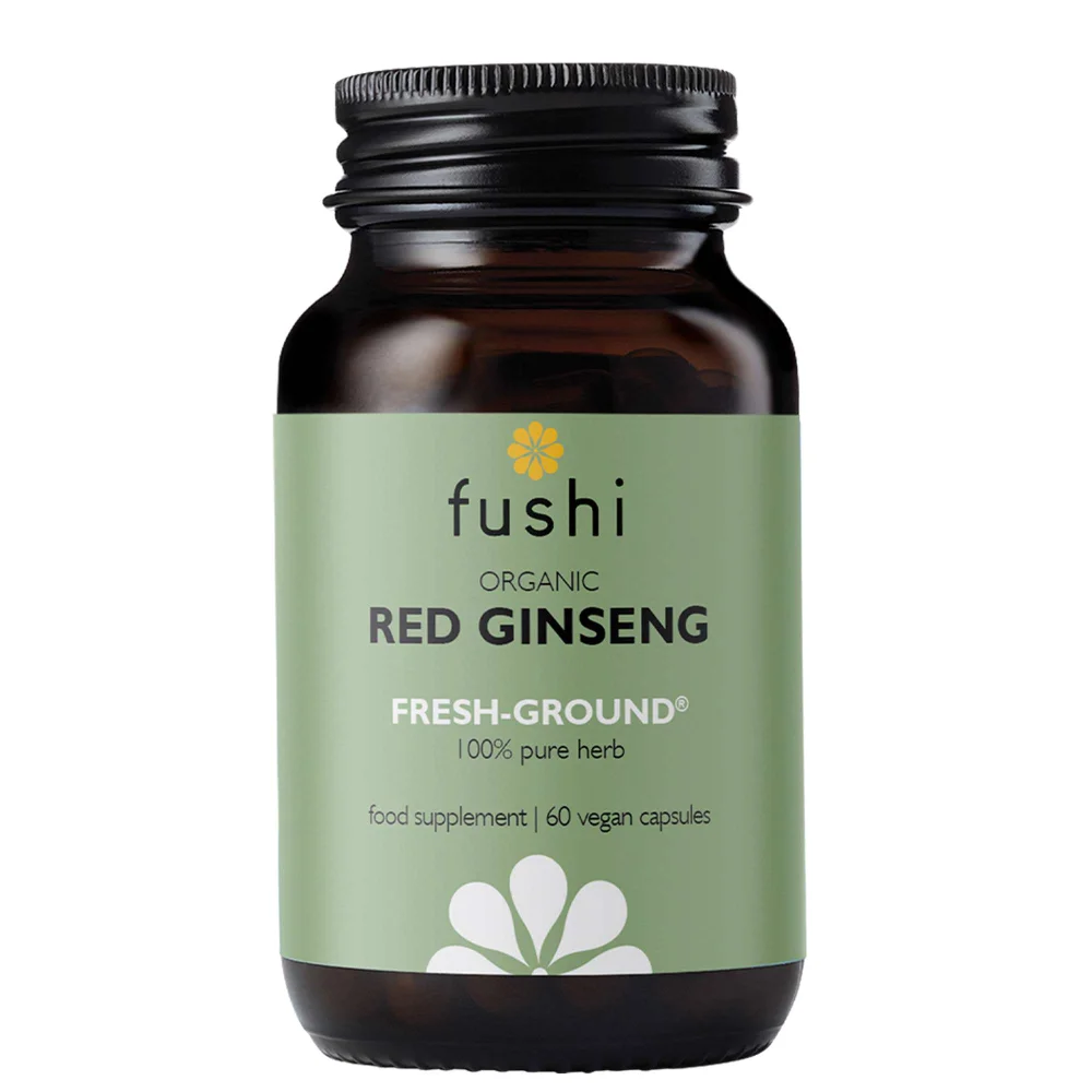 Fushi Single Herb Supplements Organic Red Ginseng x 60 Capsules Image 1