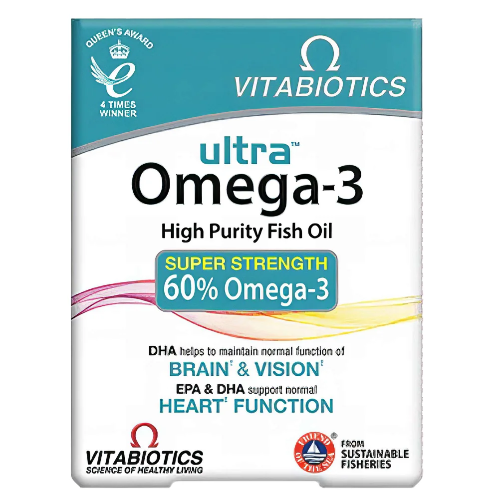 Vitabiotics Ultra Omega 3 High Purity Fish Oil Capsules x 60 Image 1