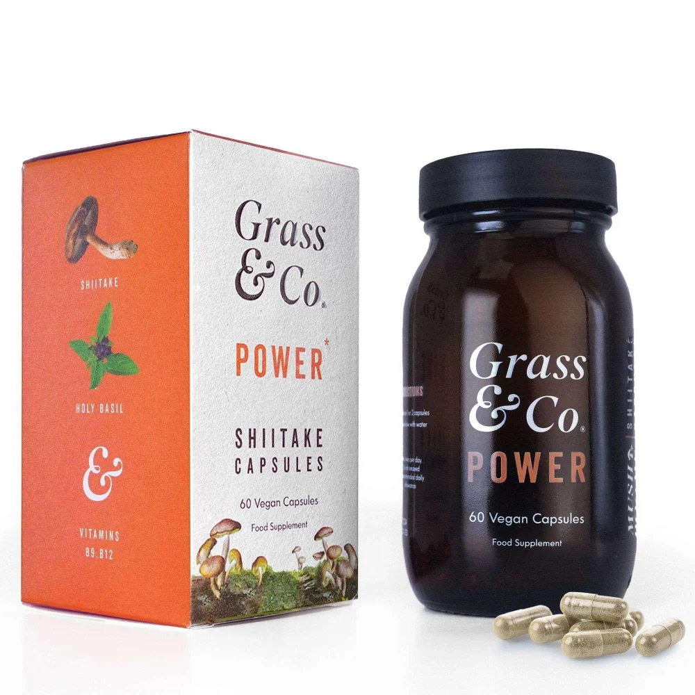 Grass & Co Power Shiitake Mushrooms x 60 Capsules Image 1