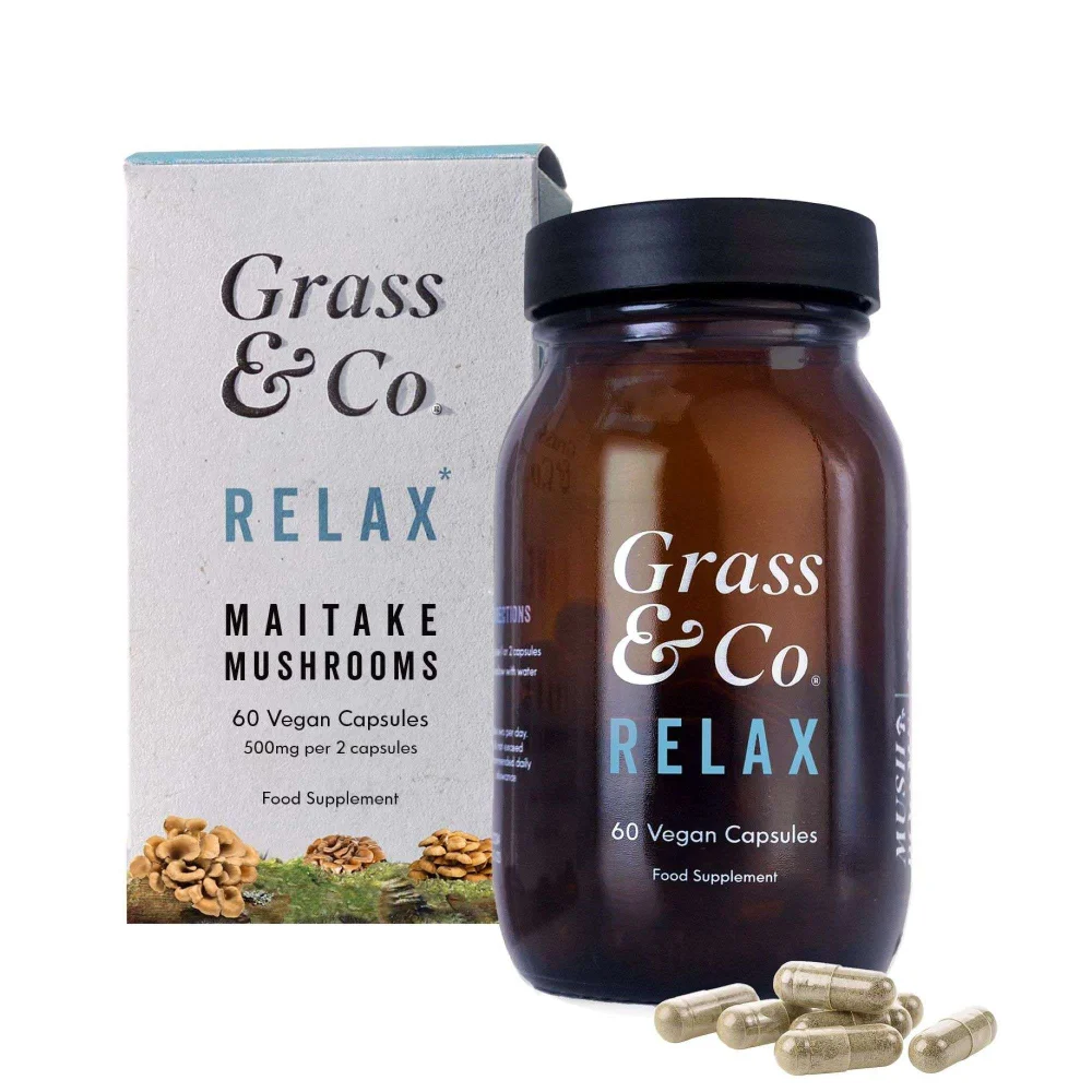 Grass & Co Mushrooms Capsules Relax Maitake Mushrooms x 60 Capsules Image 1