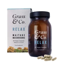 Grass & Co Mushrooms Capsules Relax Maitake Mushrooms x 60 Capsules - undefined undefined