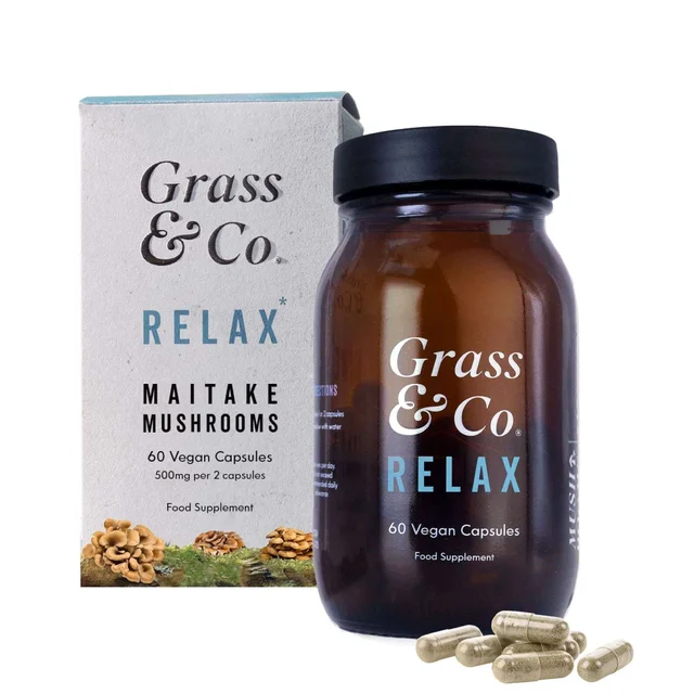 Grass & Co Mushrooms Capsules Relax Maitake Mushrooms x 60 Capsules