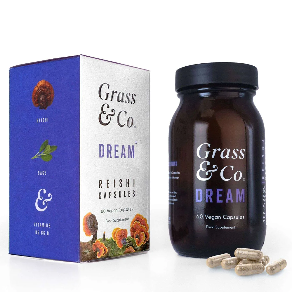 Grass & Co Mushrooms Capsules Dream Reishi Mushrooms x 60 Capsules Image 1