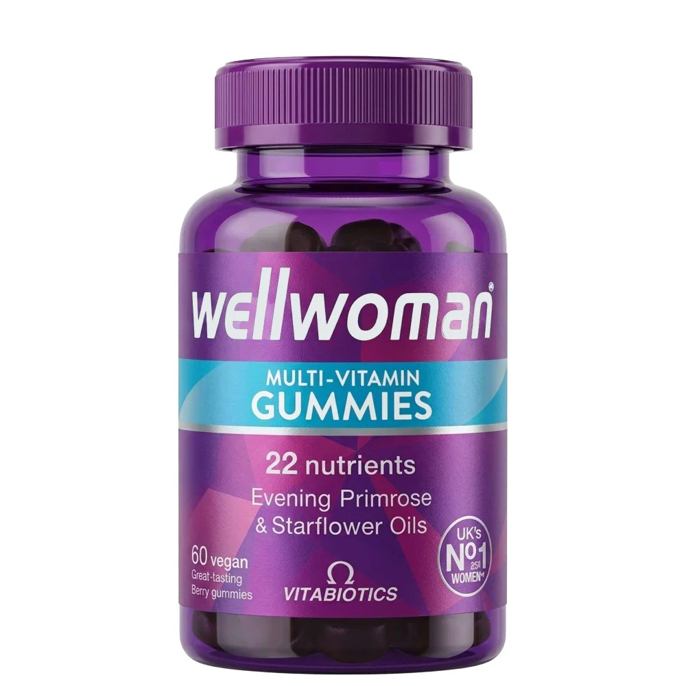 Vitabiotics Wellwoman Multi-Vitamin Natural Berry Flavour Vegan Gummies x 60 Image 1
