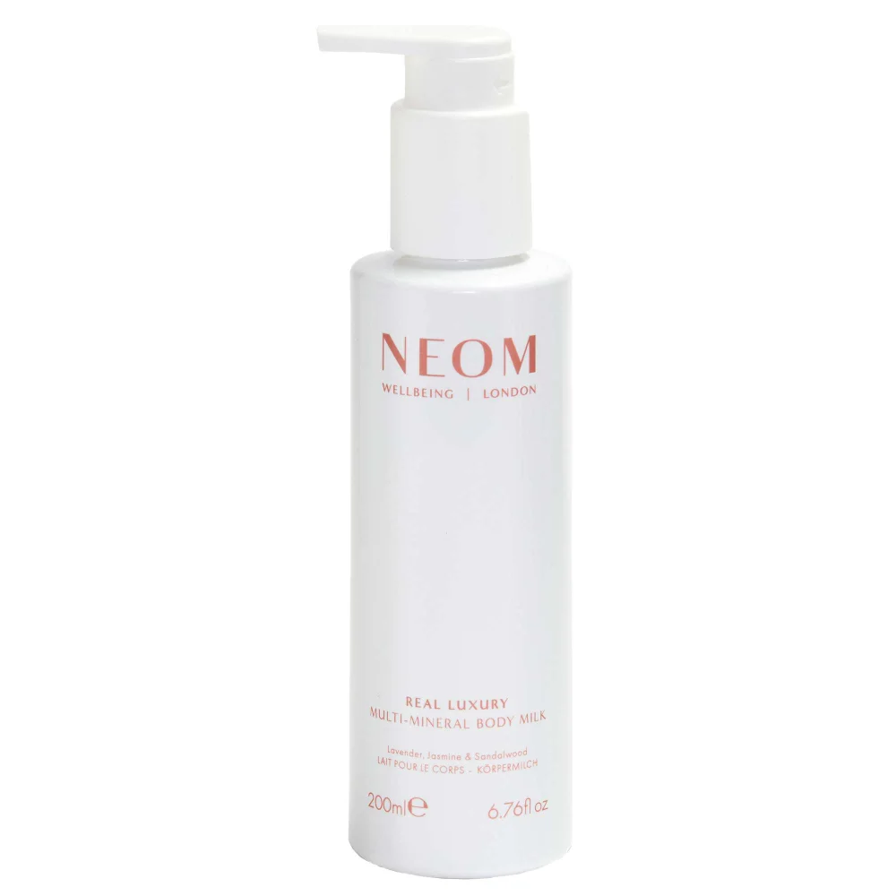Neom Wellbeing London Scent To De-Stress Real Luxury Multi-Mineral Body Milk 200ml Image 1